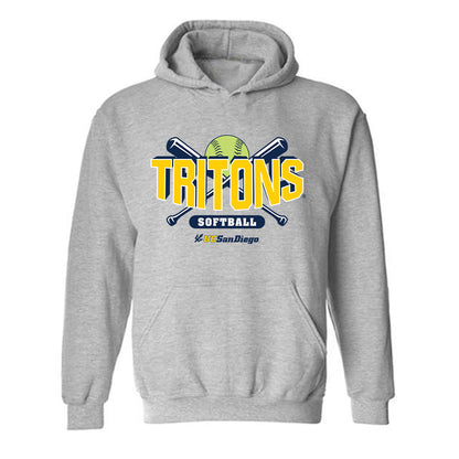 UCSD - NCAA Softball : Haley Garcia - Sports Shersey Hooded Sweatshirt-0