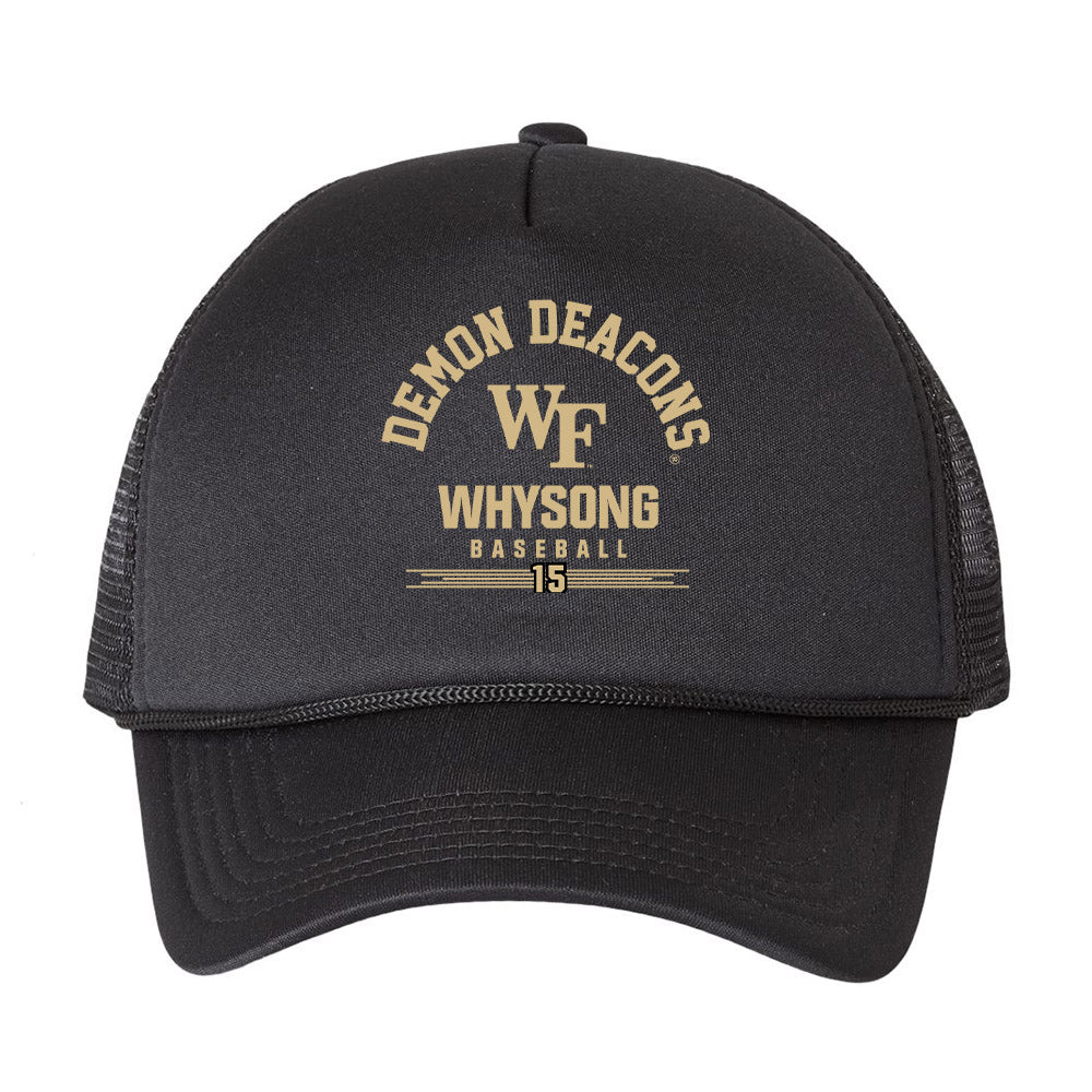 Wake Forest - NCAA Baseball : Nate Whysong - Trucker Hat-0