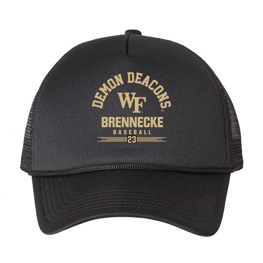 Wake Forest - NCAA Baseball : Ryan Brennecke - Trucker Hat-0