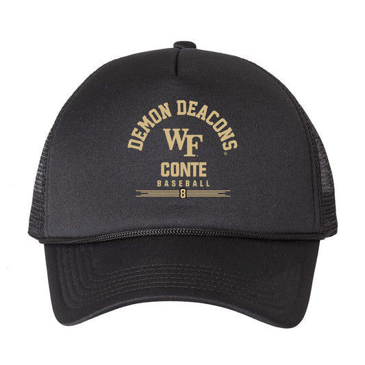 Wake Forest - NCAA Baseball : Matt Conte - Trucker Hat-0