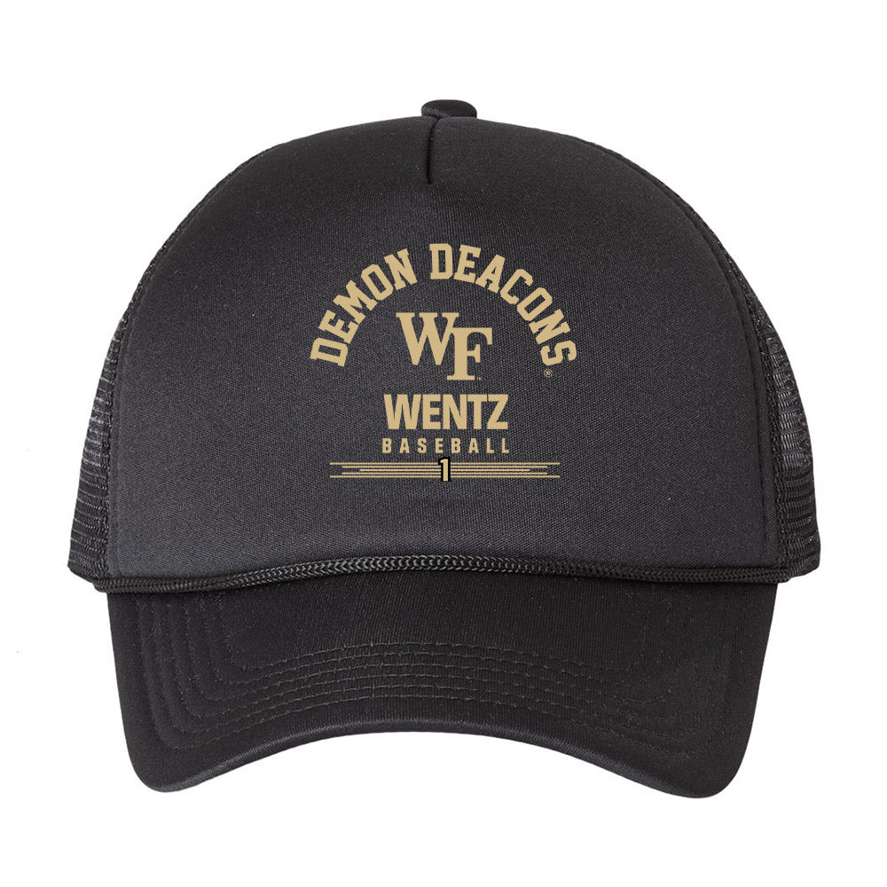 Wake Forest - NCAA Baseball : Dalton Wentz - Trucker Hat-0