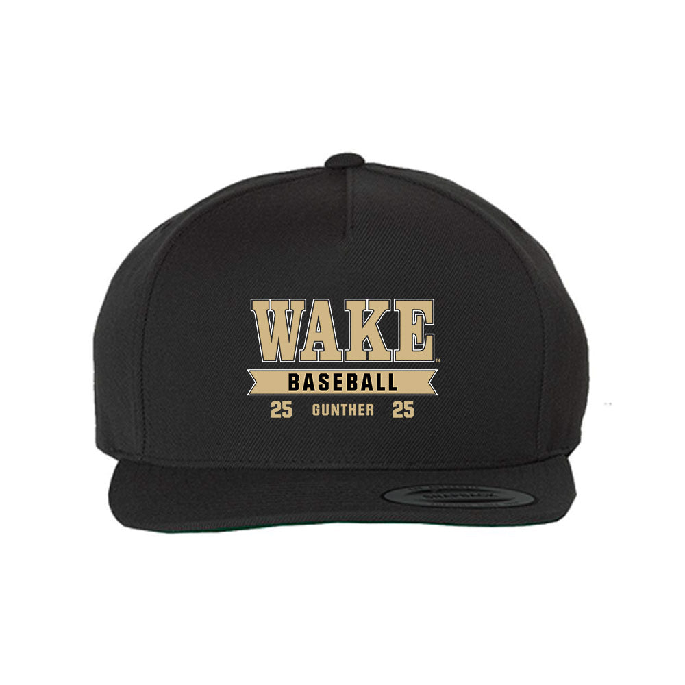 Wake Forest - NCAA Baseball : Josh Gunther -  Snapback Hat