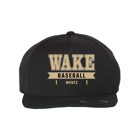 Wake Forest - NCAA Baseball : Dalton Wentz - Snapback Hat-0