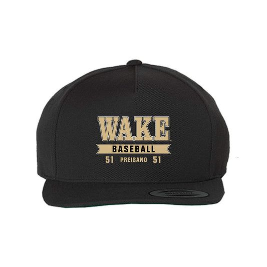 Wake Forest - NCAA Baseball : Ryan Preisano -  Snapback Hat