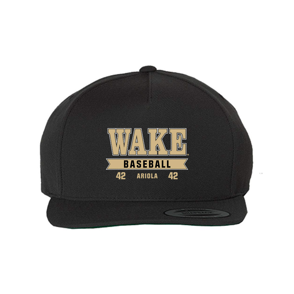 Wake Forest - NCAA Baseball : Joseph Ariola -  Snapback Hat