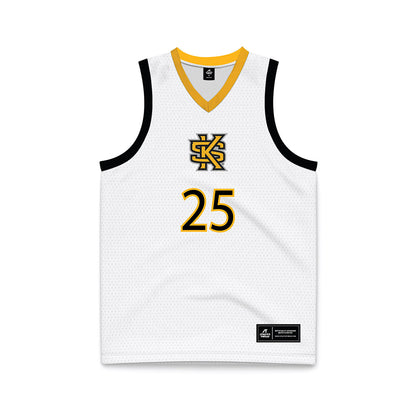 Kennesaw - NCAA Women's Basketball : Madyson Elliott - White Basketball Jersey-0