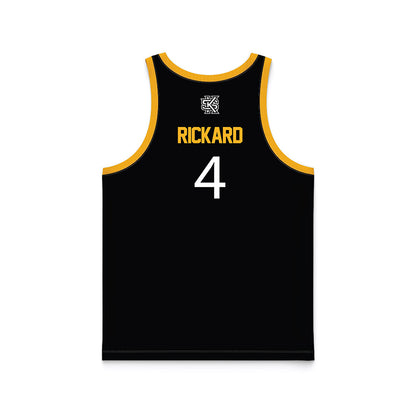 Kennesaw - NCAA Men's Basketball : Kaden Rickard - Black Basketball Jersey-1