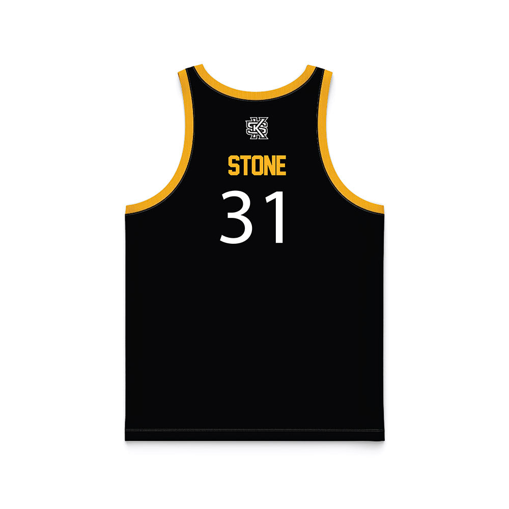  - NCAA Men's Basketball : Charles Stone - Black Basketball Jersey-1
