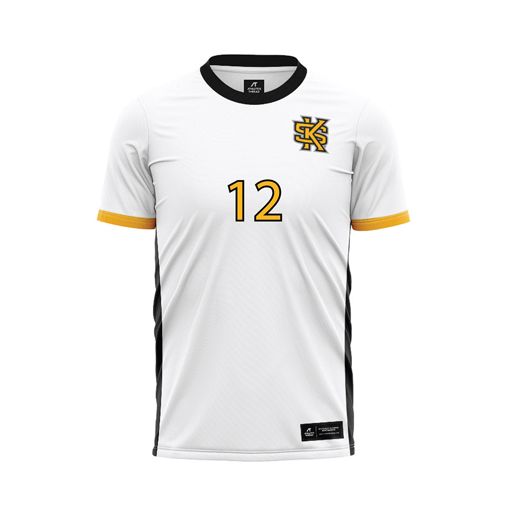 Kennesaw - NCAA Women's Soccer : Mai Jensen - White Soccer Jersey-0