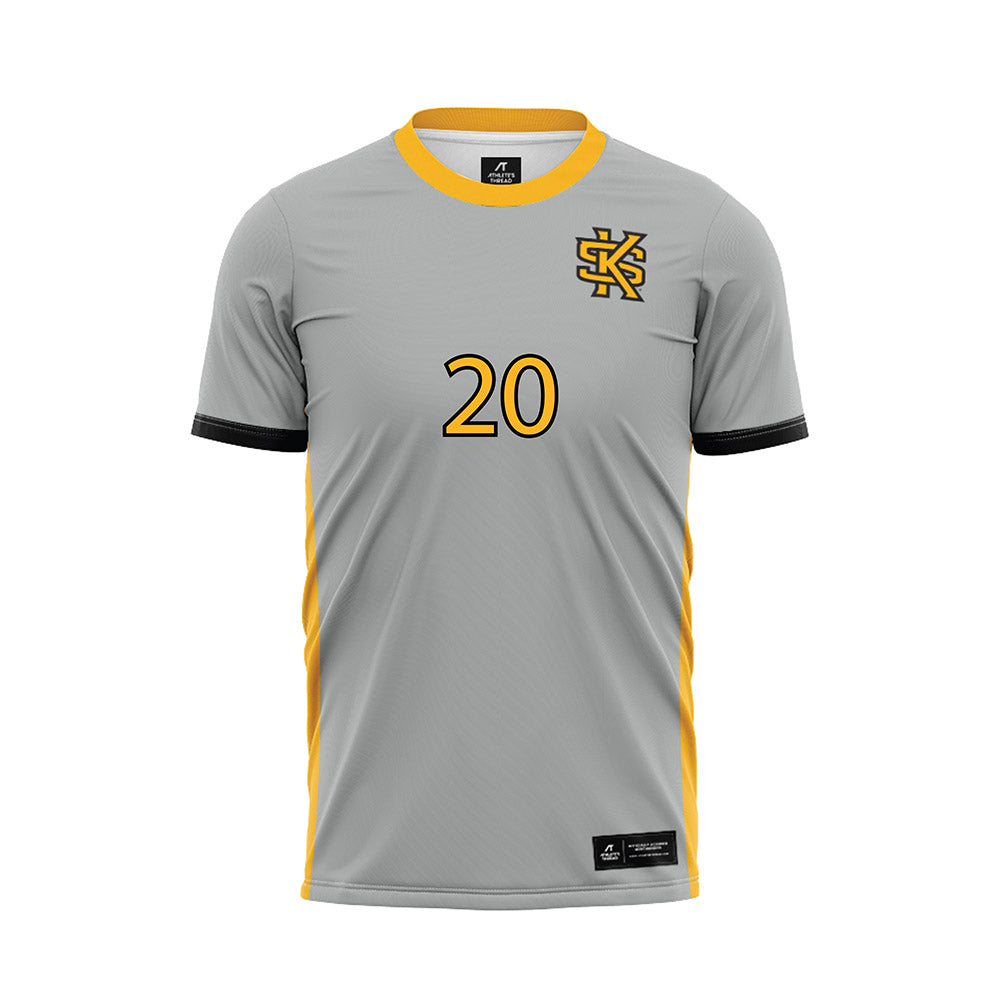 Kennesaw - NCAA Women's Soccer : Alana Nesbit - Grey Soccer Jersey-0