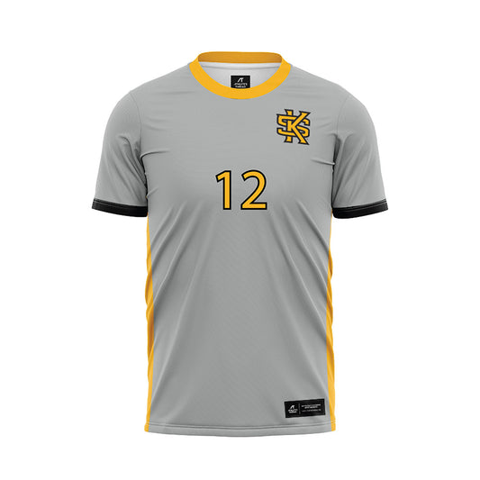 Kennesaw - NCAA Women's Soccer : Mai Jensen - Grey Soccer Jersey-0