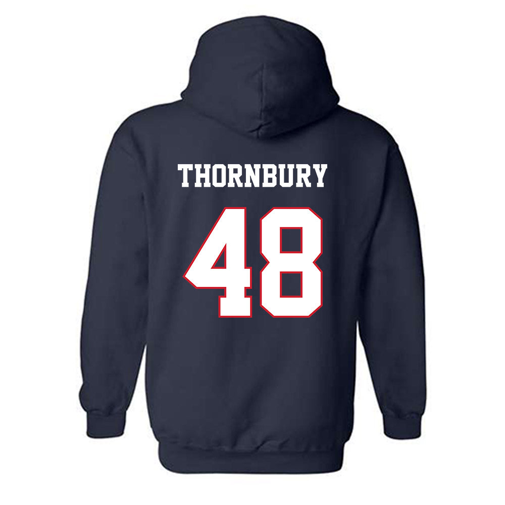 Fresno State - NCAA Baseball : Wyatt Thornbury - Sports Shersey Hooded Sweatshirt-1