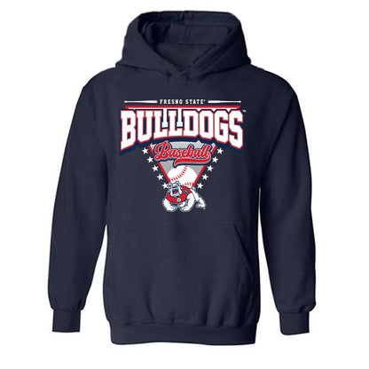 Fresno State - NCAA Baseball : Douglas Crystal - Sports Shersey Hooded Sweatshirt-0