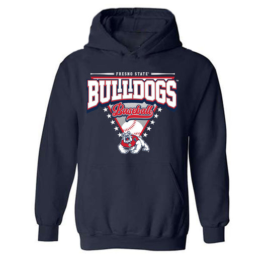 Fresno State - NCAA Baseball : Douglas Crystal - Sports Shersey Hooded Sweatshirt-0