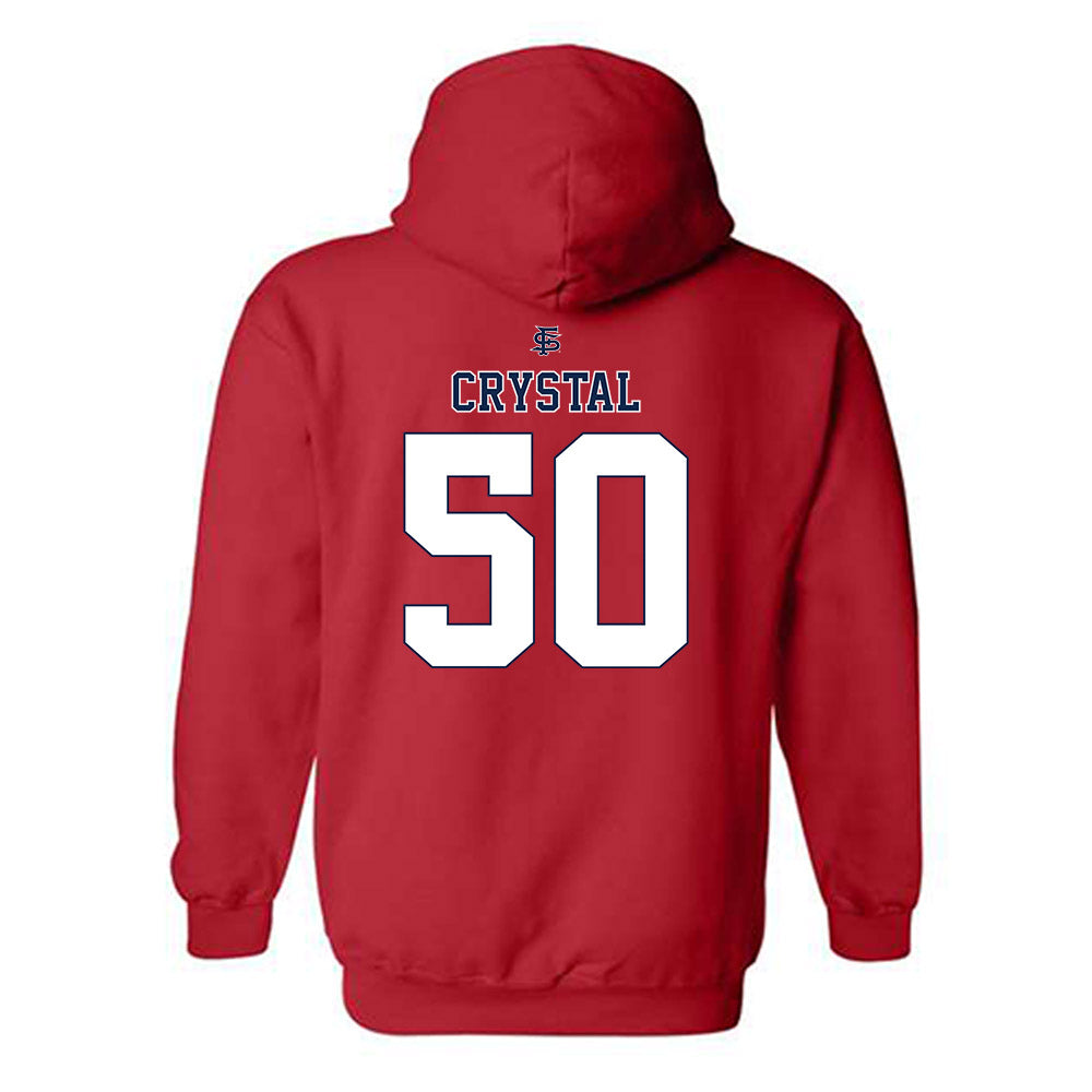 Fresno State - NCAA Baseball : Douglas Crystal - Sports Shersey Hooded Sweatshirt-1