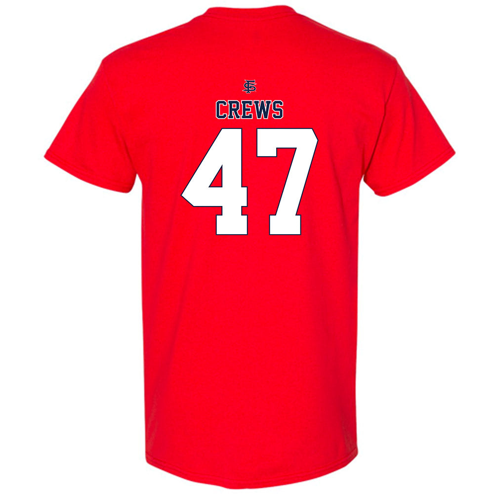 Fresno State - NCAA Baseball : Hayden Crews - Sports Shersey T-Shirt-1