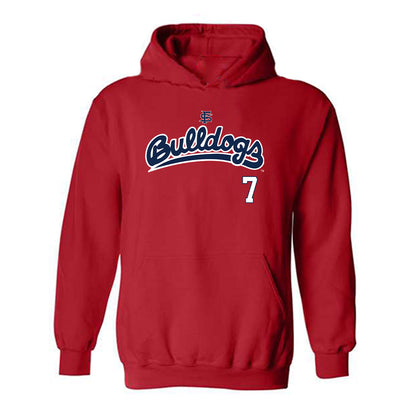 Fresno State - NCAA Baseball : Ayden Munoz - Sports Shersey Hooded Sweatshirt-0