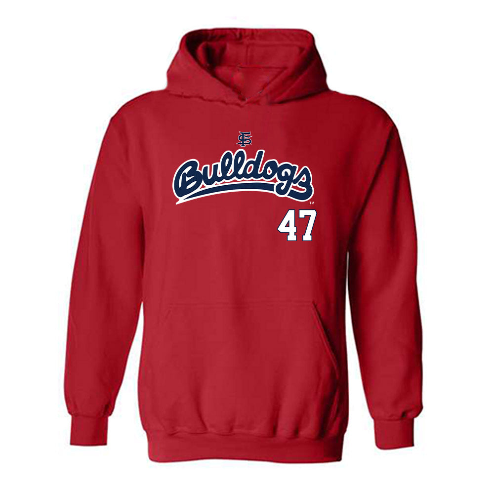 Fresno State - NCAA Baseball : Parker Heintz - Sports Shersey Hooded Sweatshirt-0