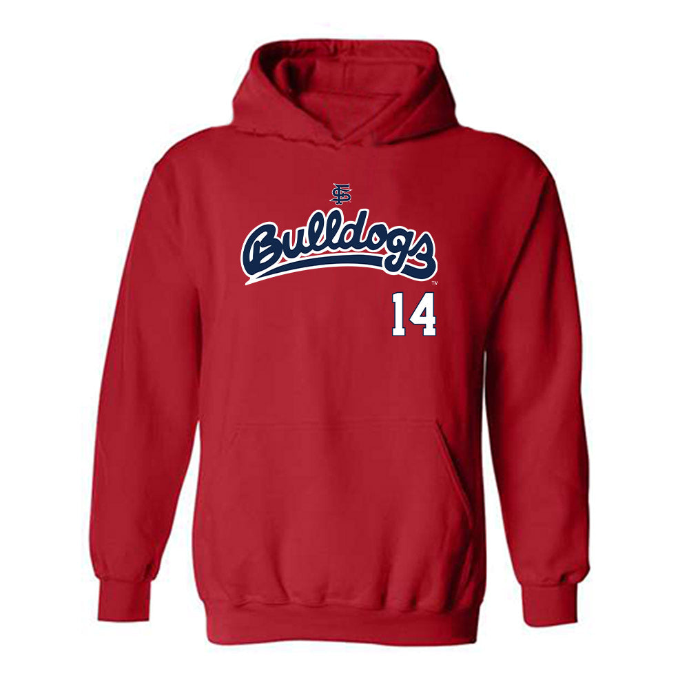Fresno State - NCAA Baseball : Cam Schneider - Sports Shersey Hooded Sweatshirt