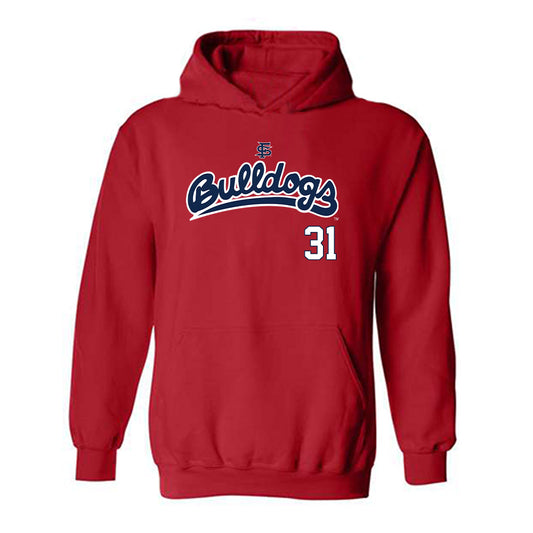 Fresno State - NCAA Baseball : Mike Mckernan - Sports Shersey Hooded Sweatshirt