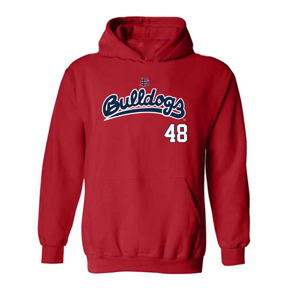 Fresno State - NCAA Baseball : Wyatt Thornbury - Sports Shersey Hooded Sweatshirt-0