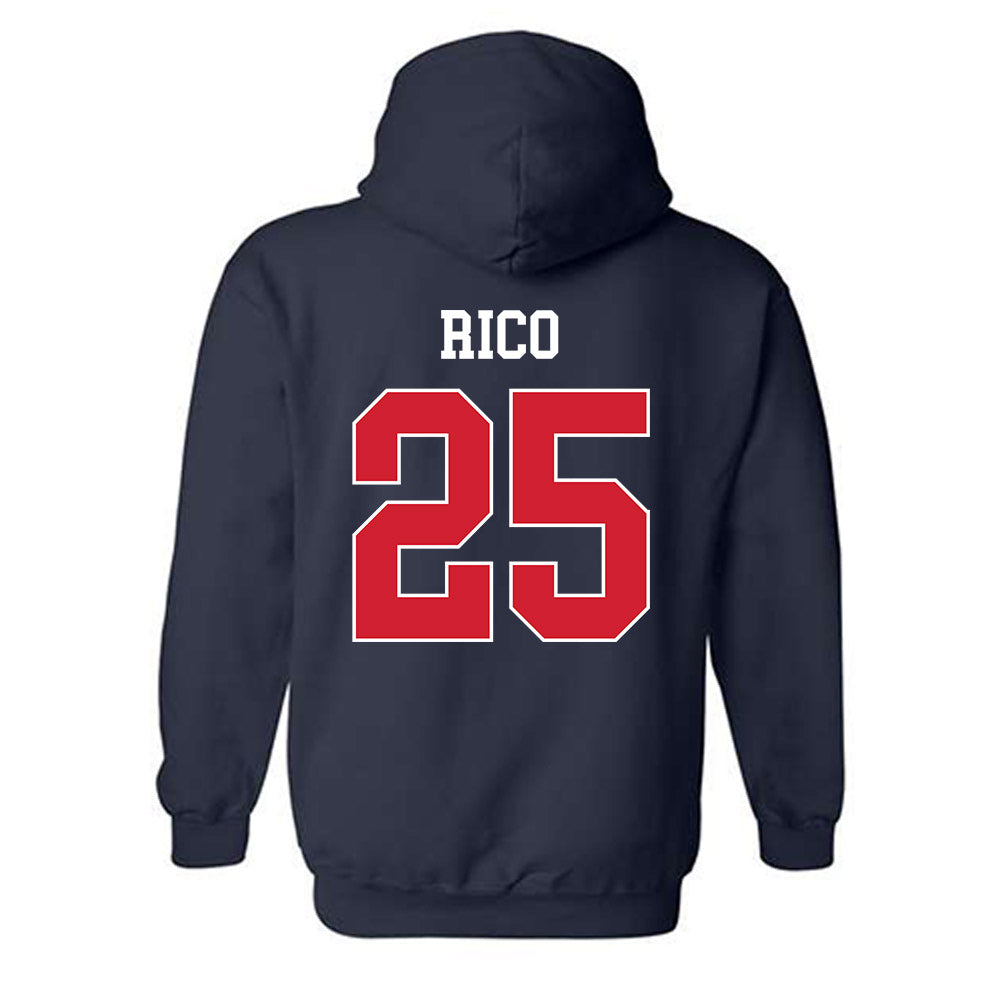 Fresno State - NCAA Baseball : Bo Rico - Classic Shersey Hooded Sweatshirt-1