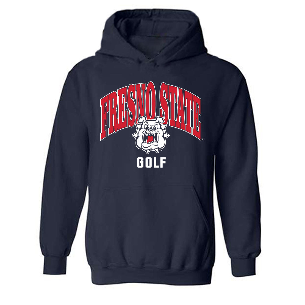 Fresno State - NCAA Men's Golf : Akira Ransi - Classic Shersey Hooded Sweatshirt-0