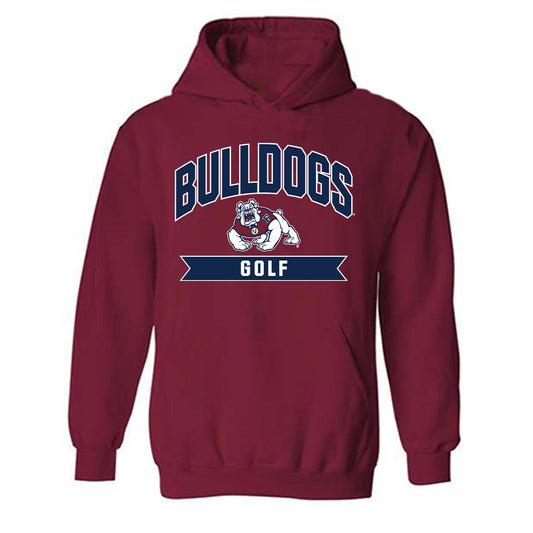 Fresno State - NCAA Men's Golf : Akira Ransi - Classic Shersey Hooded Sweatshirt-0