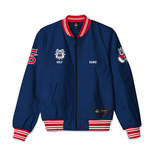 Fresno State - NCAA Men's Golf : Akira Ransi - Bomber Jacket-0