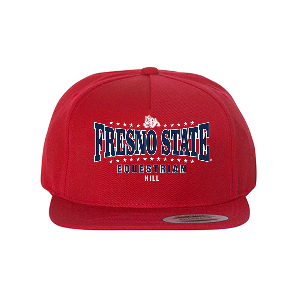 Fresno State - NCAA Equestrian : Brogan Hill - Snapback Hat-0