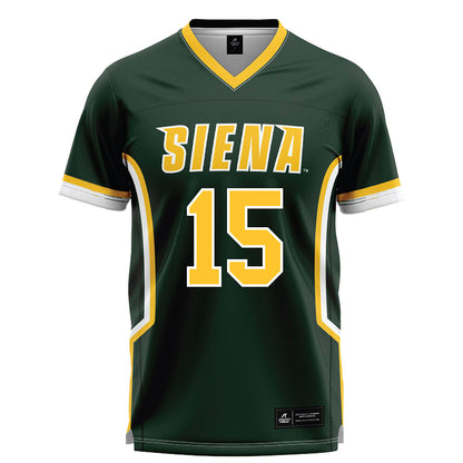 Siena - NCAA Women's Lacrosse : Emily Rutledge - Green Lacrosse Jersey-0