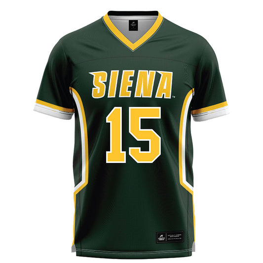 Siena - NCAA Women's Lacrosse : Emily Rutledge - Green Lacrosse Jersey-0