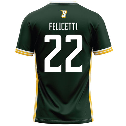 Siena - NCAA Men's Lacrosse : Michael Felicetti - Green Lacrosse Jersey -1