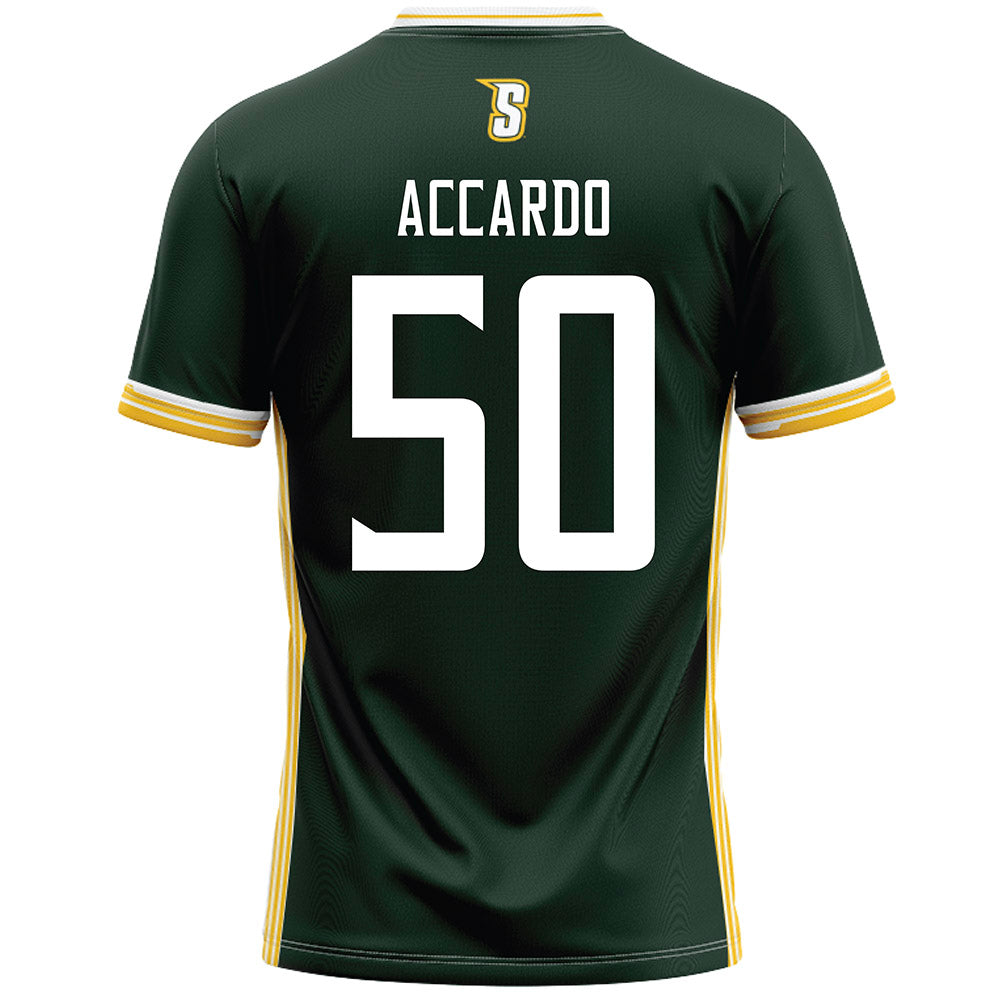 Siena - NCAA Men's Lacrosse : Johnny Accardo - Green Lacrosse Jersey -1