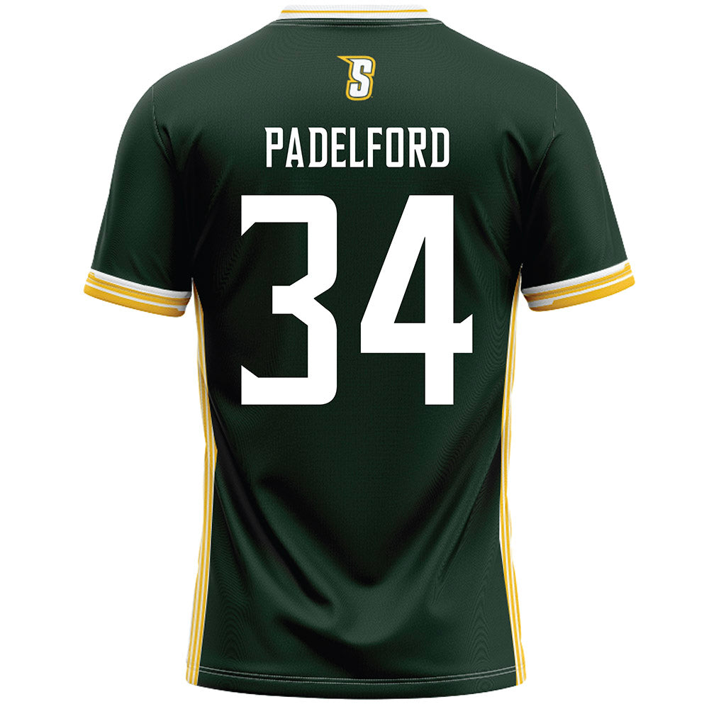 Siena - NCAA Men's Lacrosse : Caden Padelford - Green Lacrosse Jersey -1