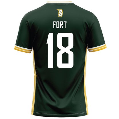 Siena - NCAA Men's Lacrosse : Carter Fort - Green Lacrosse Jersey -1