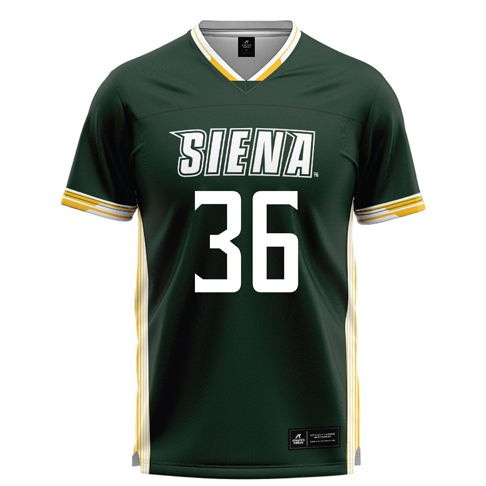 Siena - NCAA Men's Lacrosse : Christopher Landers - Green Lacrosse Jersey -0