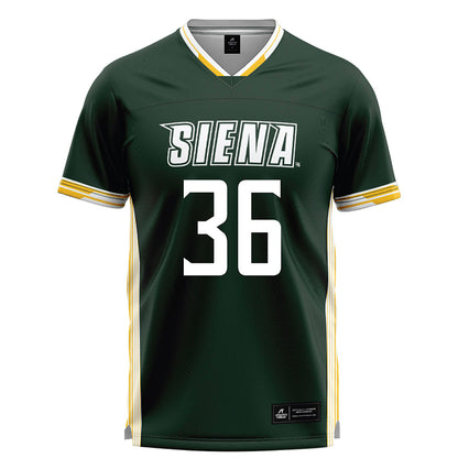Siena - NCAA Men's Lacrosse : Christopher Landers - Green Lacrosse Jersey -0