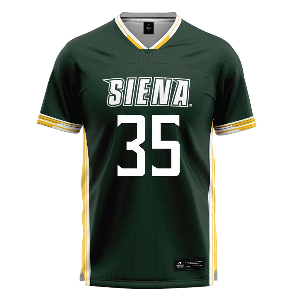 Siena - NCAA Men's Lacrosse : Logan Banek - Green Lacrosse Jersey -0