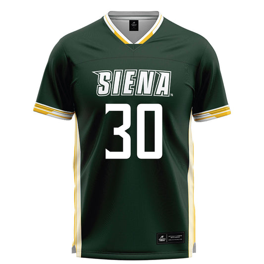 Siena - NCAA Men's Lacrosse : Benjamin Diemer - Green Lacrosse Jersey -0