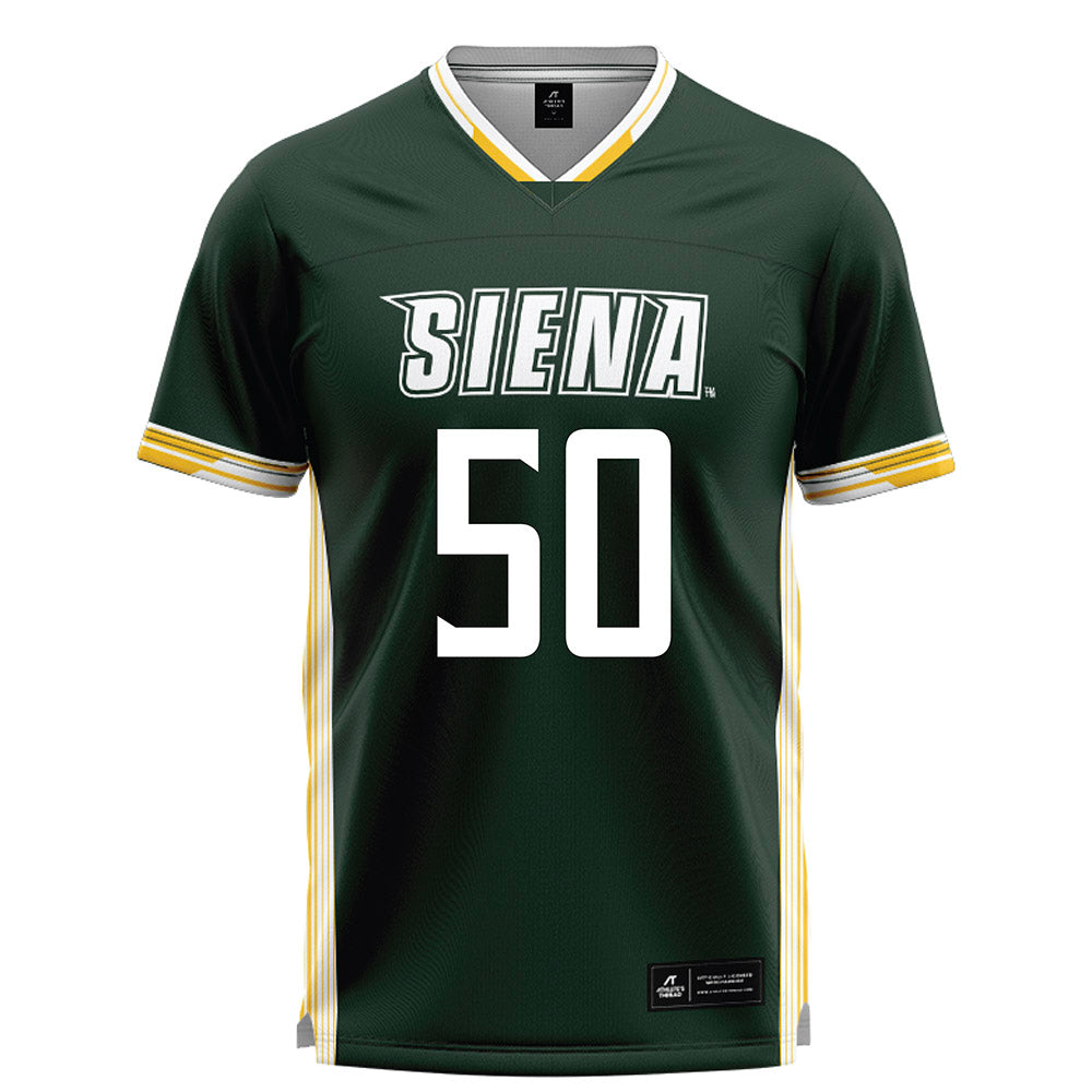 Siena - NCAA Men's Lacrosse : Johnny Accardo - Green Lacrosse Jersey -0