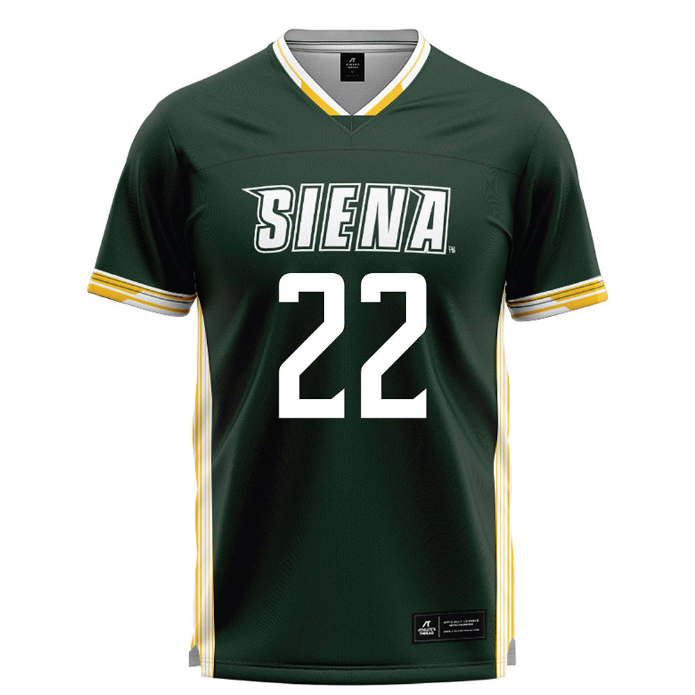 Siena - NCAA Men's Lacrosse : Michael Felicetti - Green Lacrosse Jersey -0