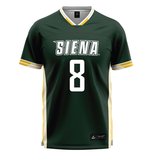 Siena - NCAA Men's Lacrosse : Hans Hoerschelmann - Green Lacrosse Jersey -0