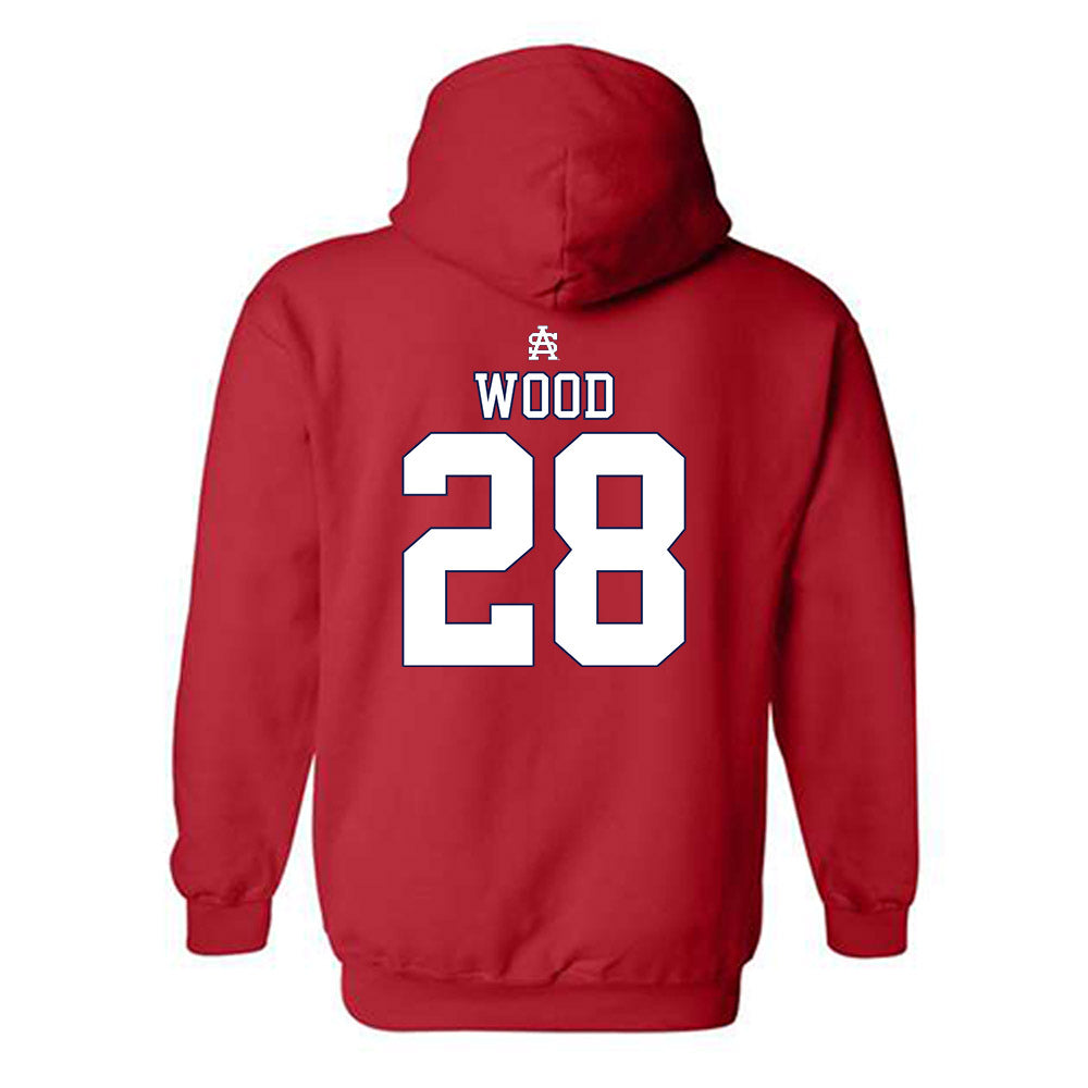 South Alabama - NCAA Baseball : Nathan Wood - Sports Shersey Hooded Sweatshirt