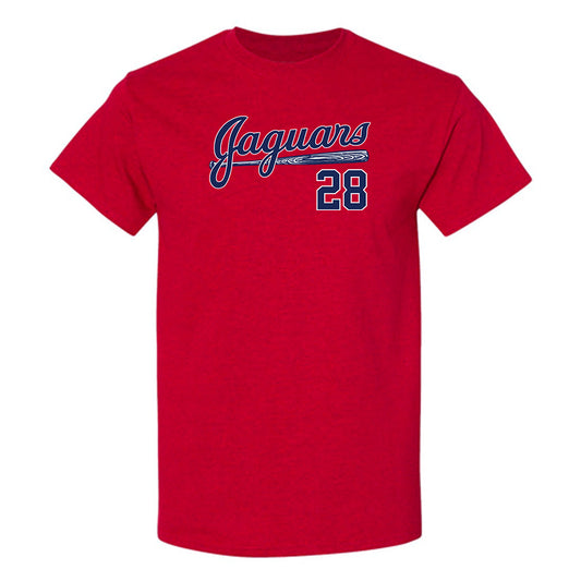 South Alabama - NCAA Baseball : Nathan Wood - Sports Shersey T-Shirt-0
