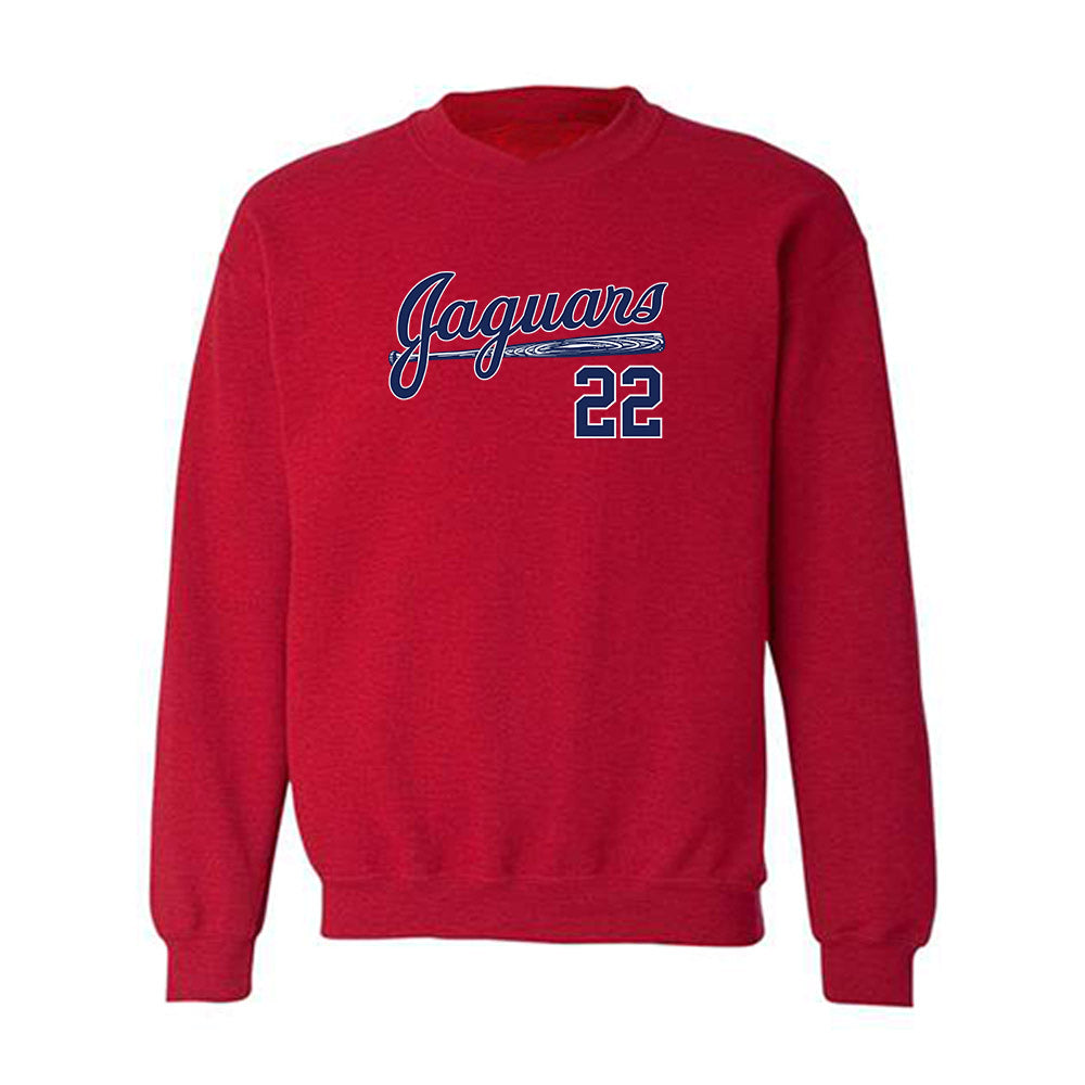 South Alabama - NCAA Baseball : Duncan Mathews - Sports Shersey Crewneck Sweatshirt-0