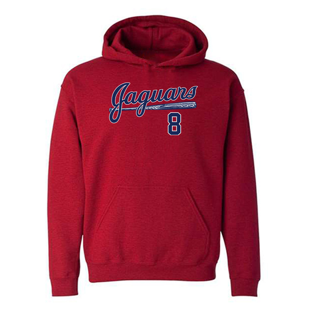 South Alabama - NCAA Baseball : Micah Morgan - Sports Shersey Hooded Sweatshirt-0