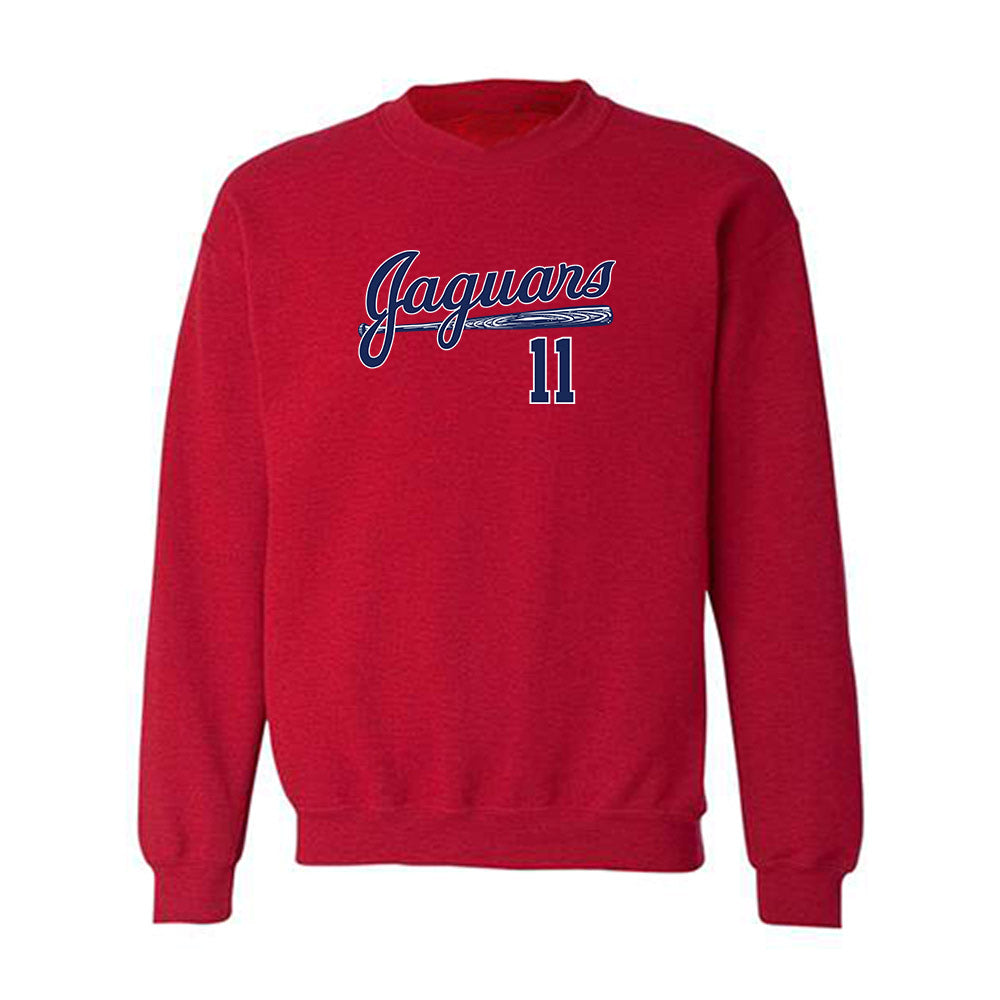 South Alabama - NCAA Baseball : Dalton Brooks - Sports Shersey Crewneck Sweatshirt-0