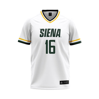 Siena - NCAA Softball : Jordan Strauss - White Jersey-0