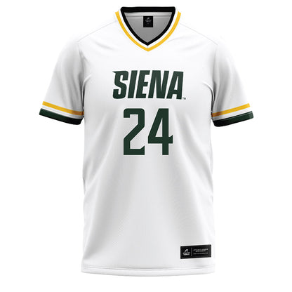 Siena - NCAA Softball : Karissa Rice - White Baseball Jersey